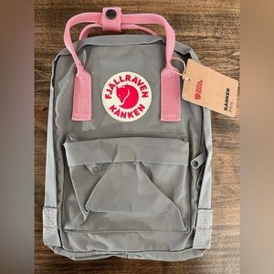 Fjallraven Mini Kanken Backpack in fog pink color